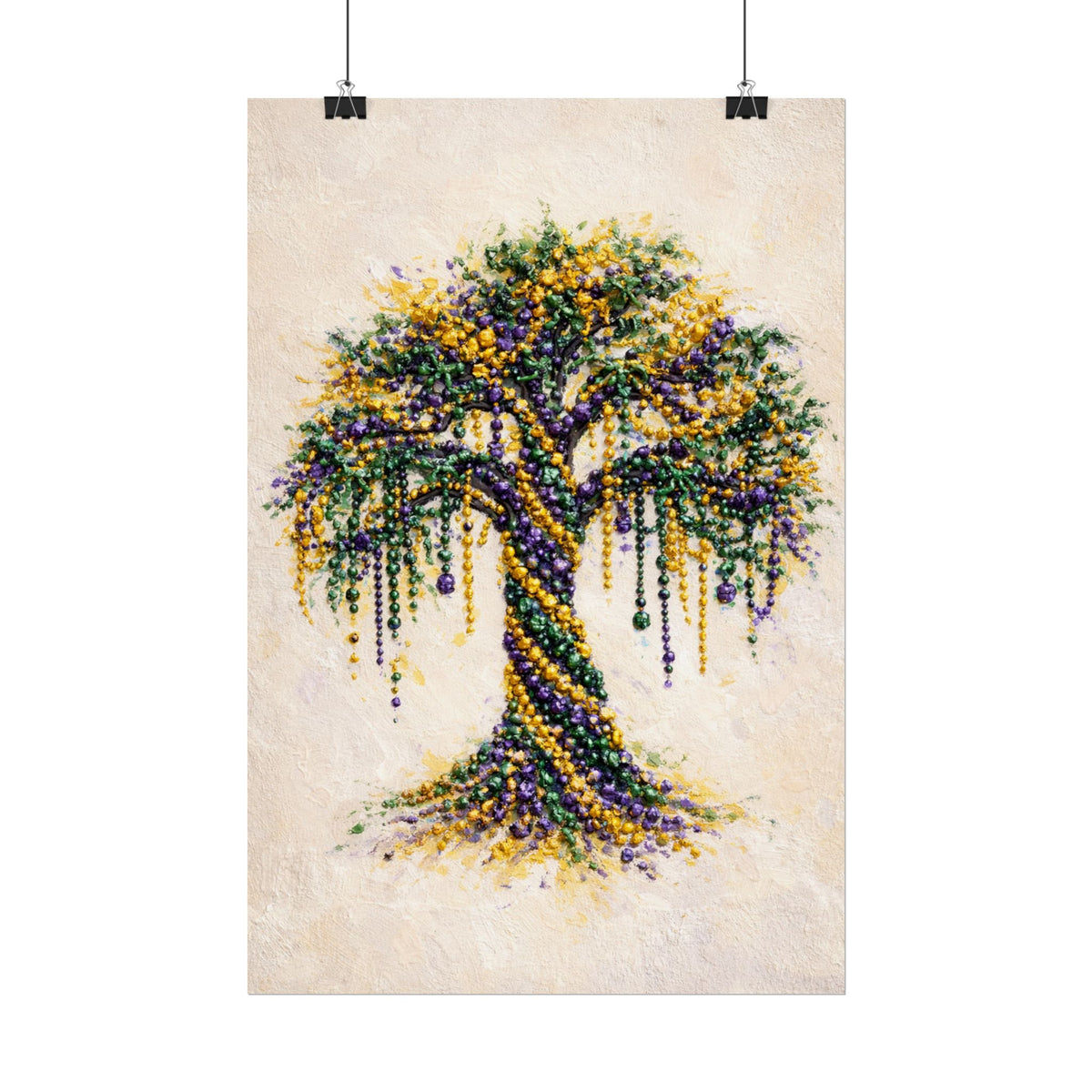 Mardi Gras Bead Tree Wall Art