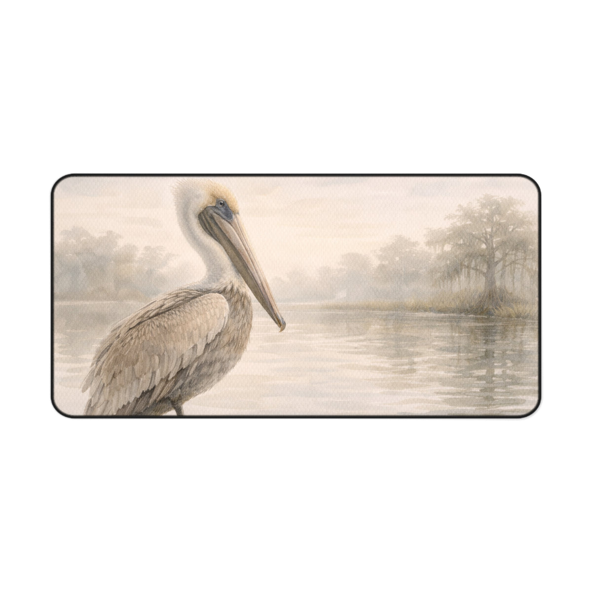 Pelican Morning Desk Mat – Calming Coastal Mouse Pad