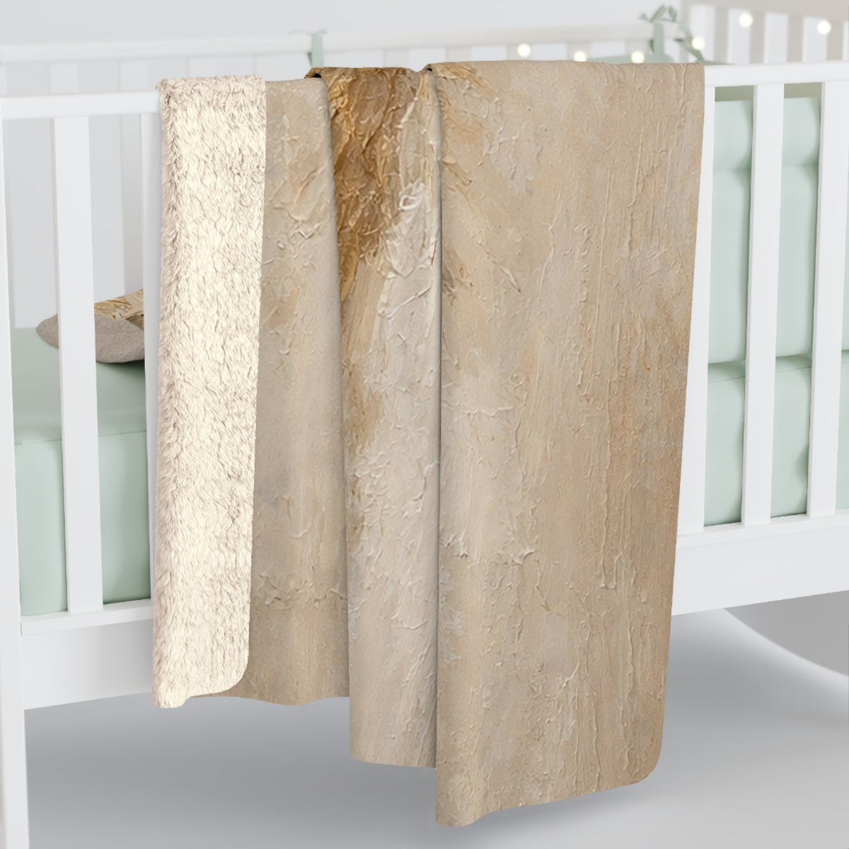 Angel Wings Sherpa Blanket – Soft Cozy Fleece Throw