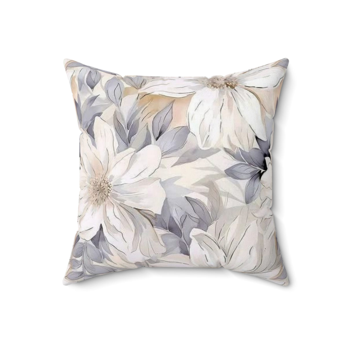floral square pillow