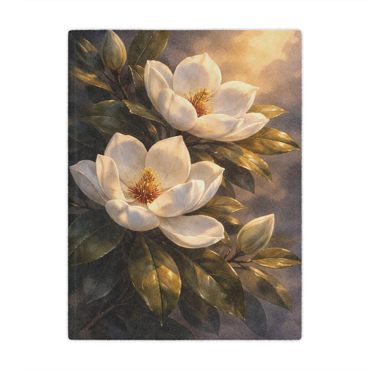 Magnolia Blossom Minky Blanket
