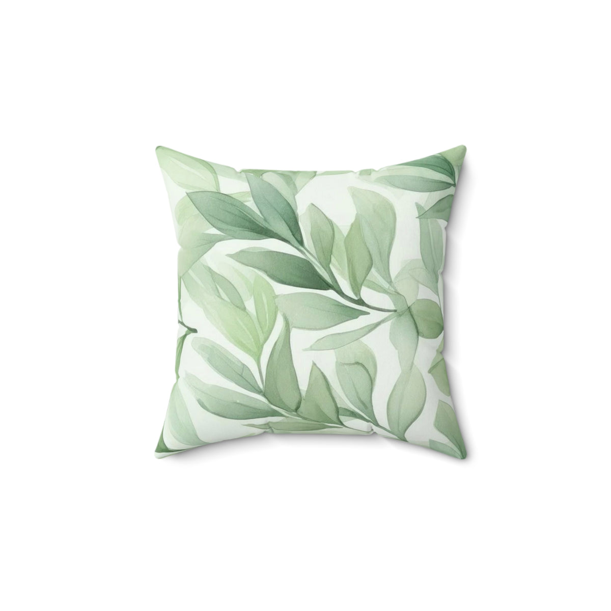 botanical leaf pillow