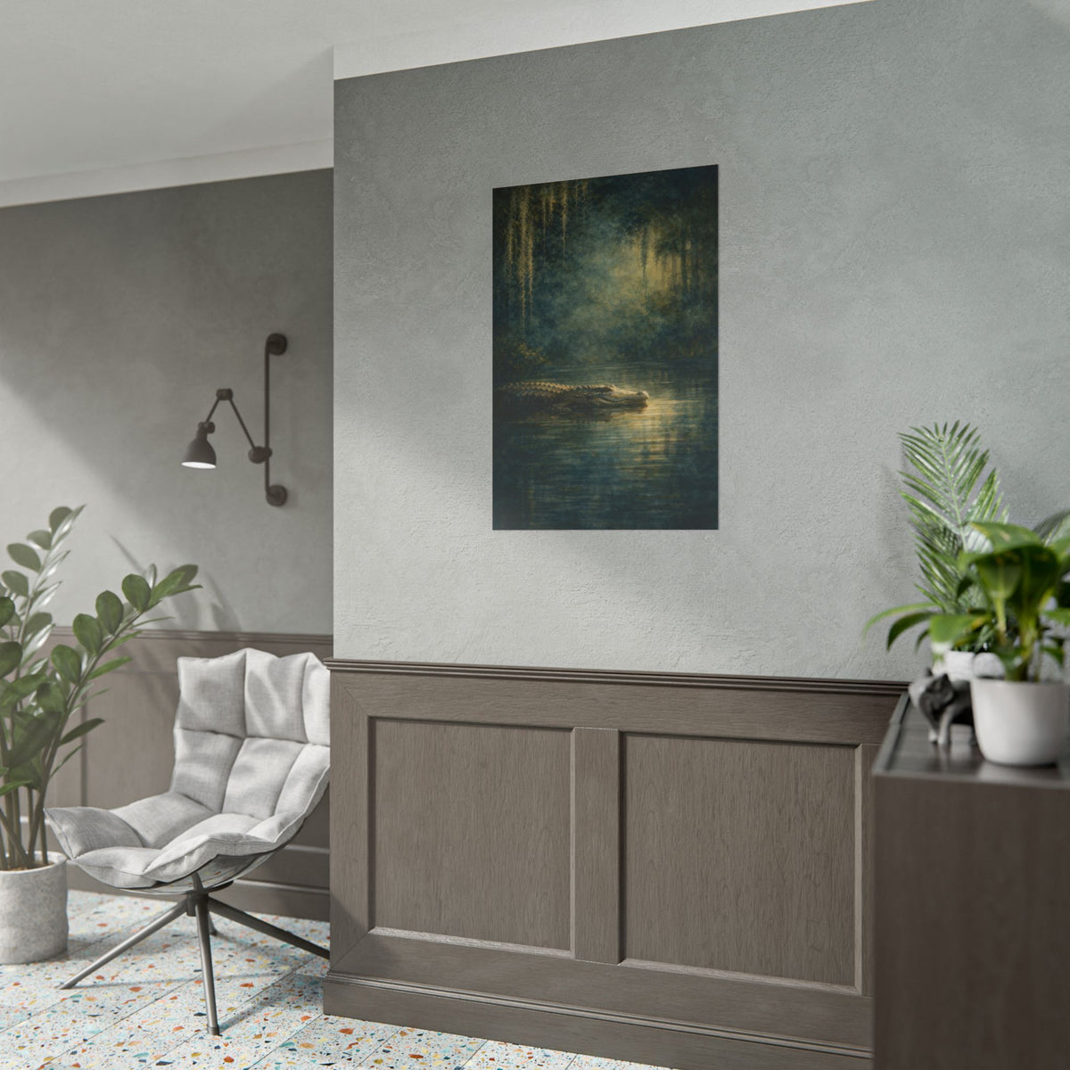 Louisiana Alligator Mystic Spanish Moss Poster