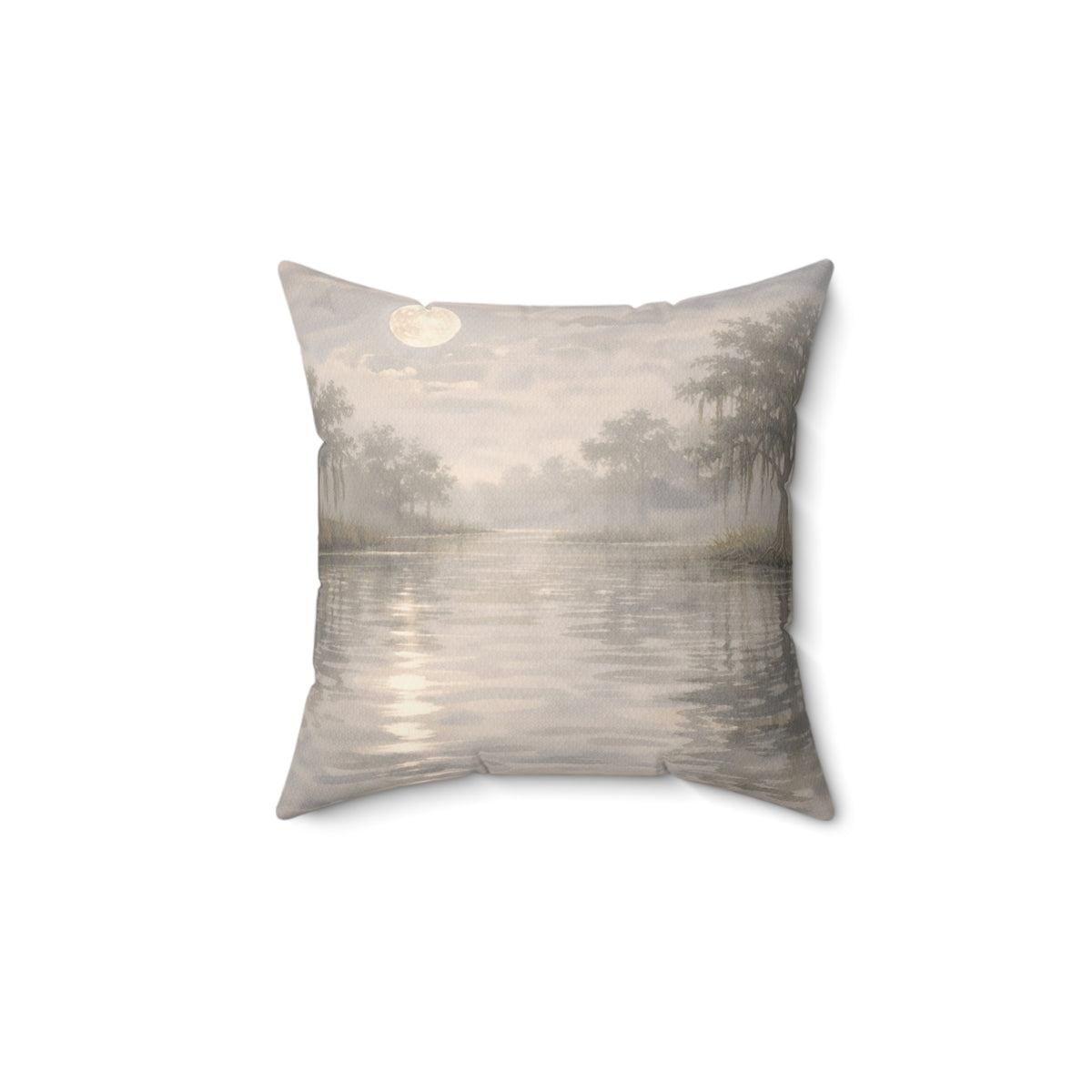 Moonlit Swamp Pillow