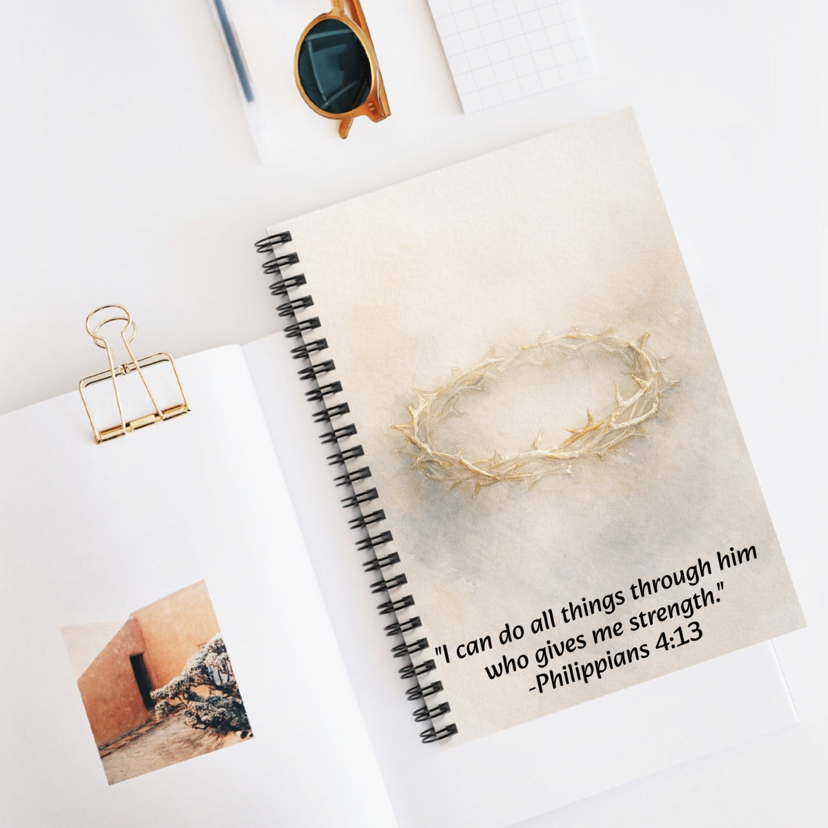 Philippians 413 Christian Scripture Notebook – Inspirational Journal