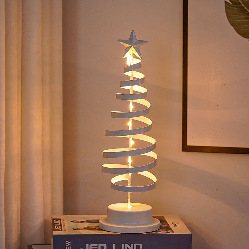 LED Spiral Christmas Tree Light | Holiday Table Decor