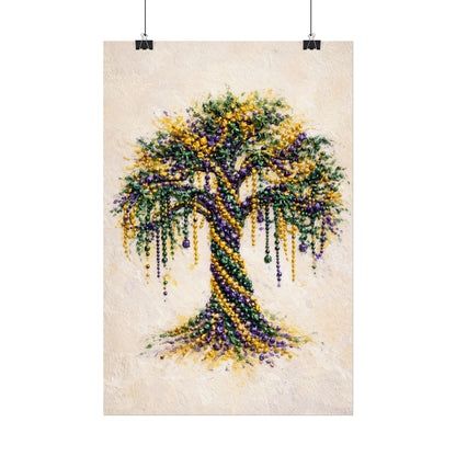 Mardi Gras Bead Tree Wall Art