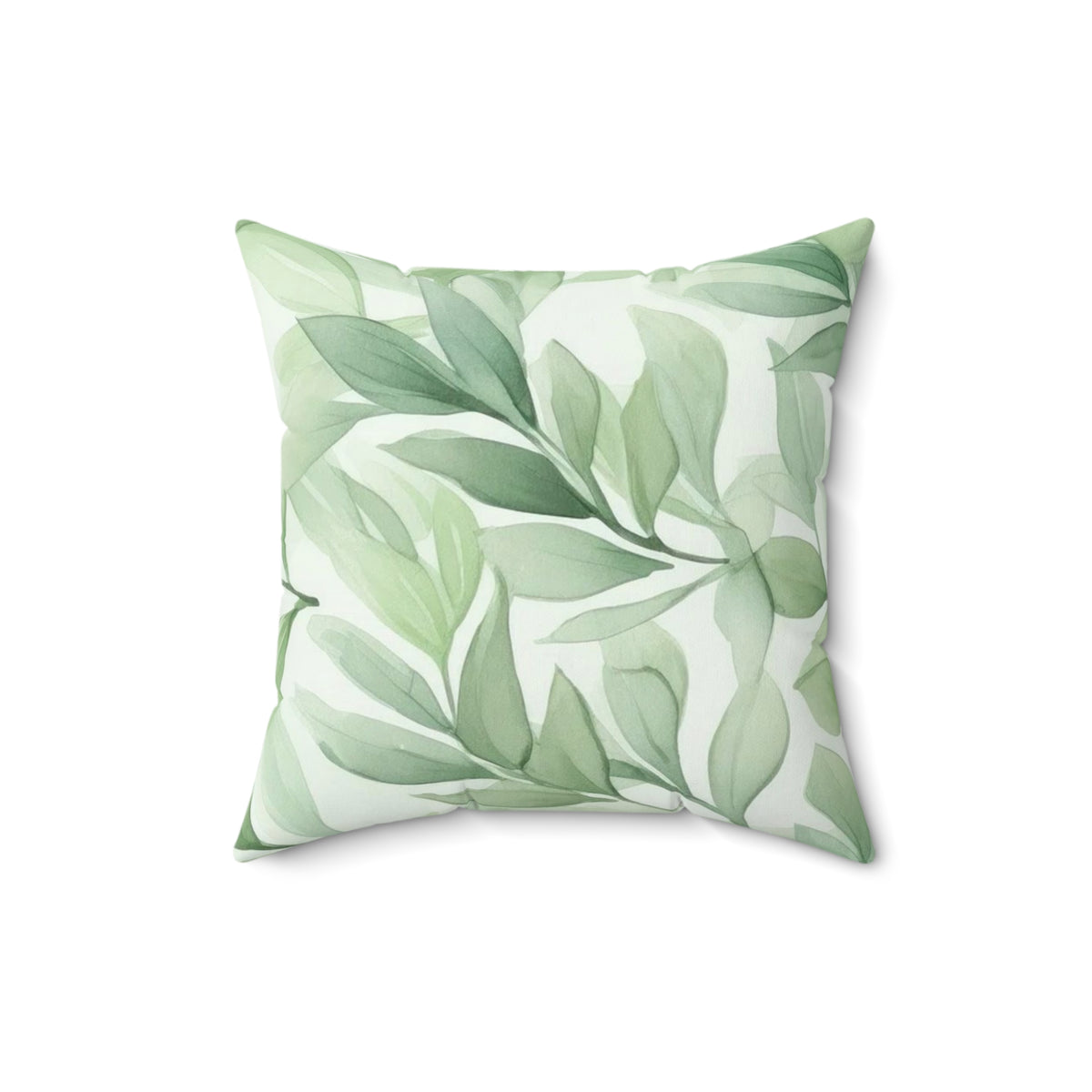 botanical leaf pillow
