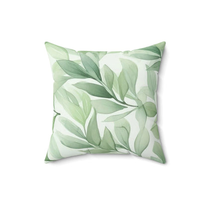 botanical leaf pillow