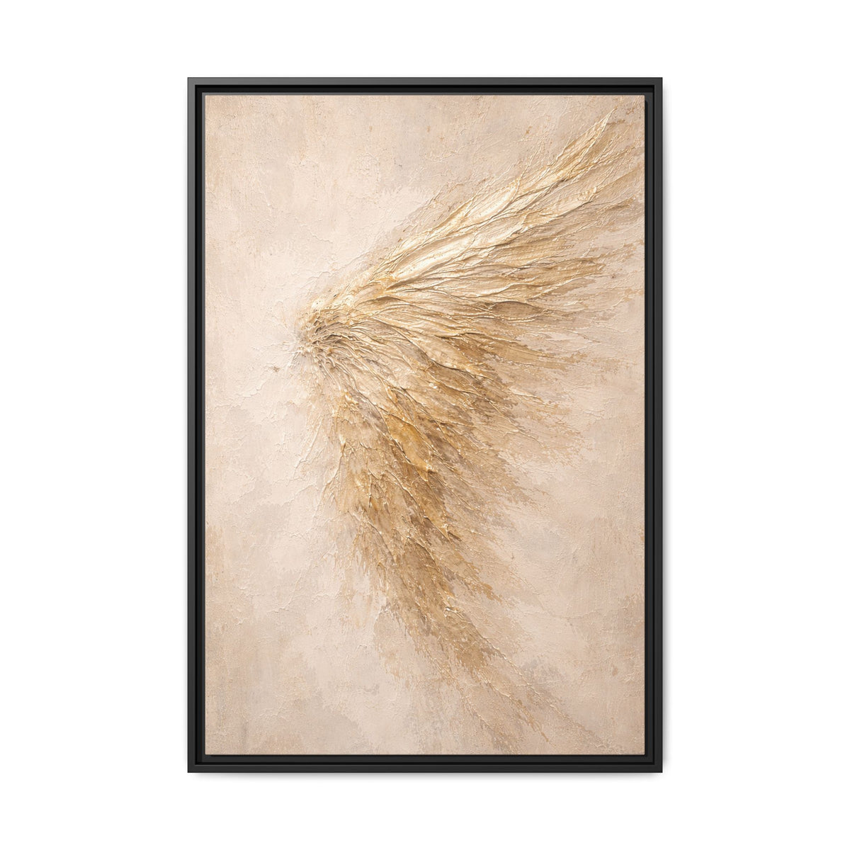 Abstract Angel Wing Framed Canvas Wall Art