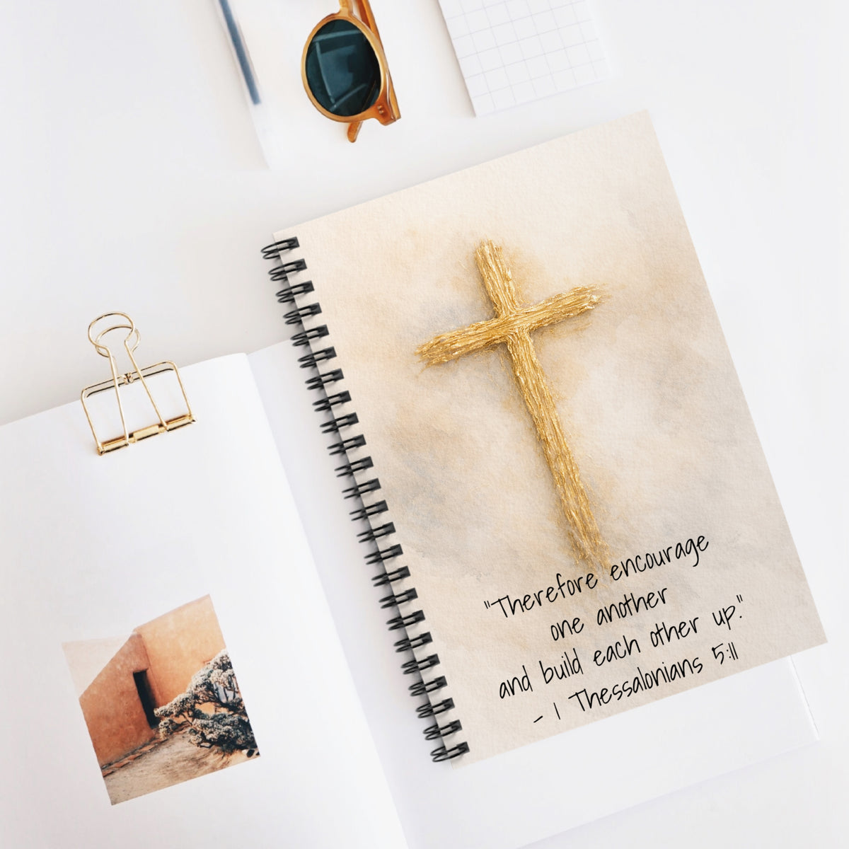 Inspirational Spiral Notebook - Encouragement Quotes, Journal for Students, Motivational Gift, Stationery for Self-Care, Christian Notebook