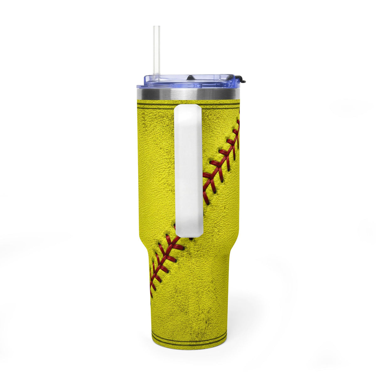 Personalized Softball Tumbler – 40 oz Name &amp; Number Travel Cup