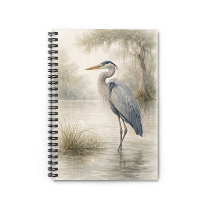 Heron Watercolor Spiral Notebook