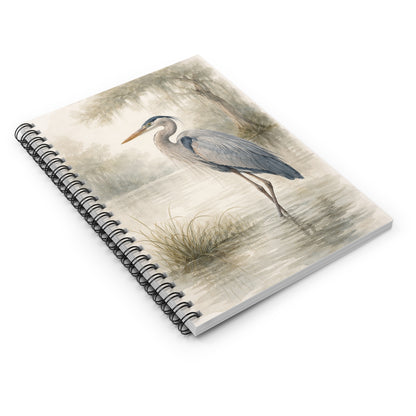 Heron Watercolor Spiral Notebook