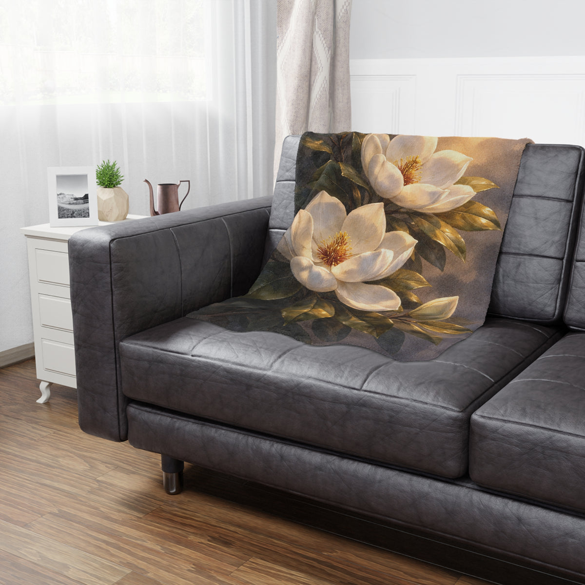 Magnolia Blossom Minky Blanket