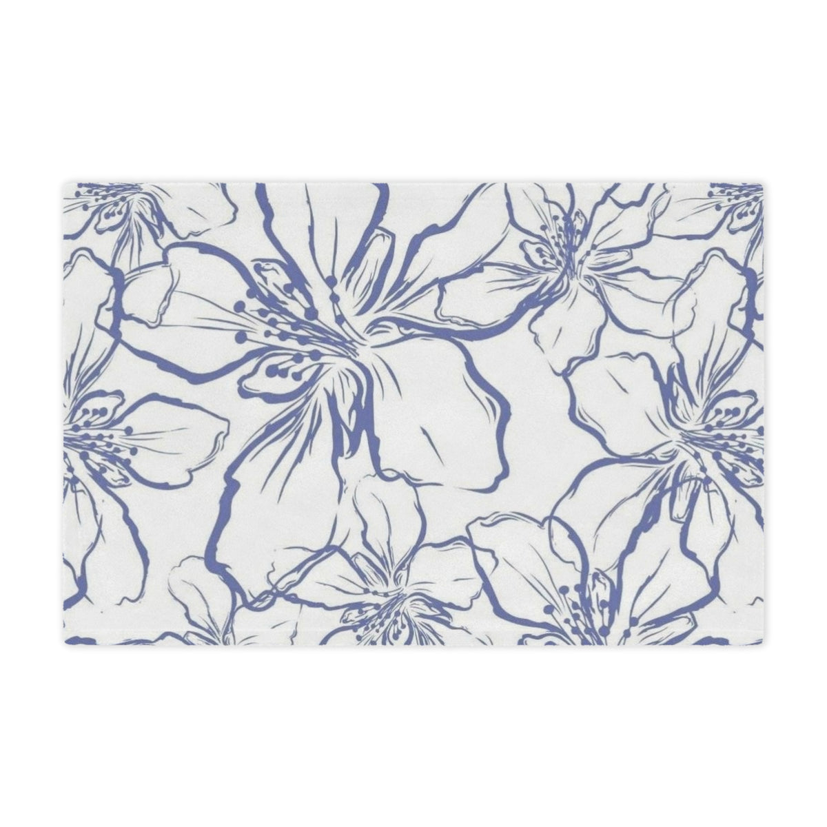 Floral Minky Blanket – Soft Cozy Throw for Home Decor, Baby Shower G