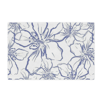 Floral Minky Blanket – Soft Cozy Throw for Home Decor, Baby Shower G