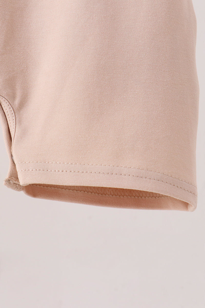 Pumpkin Embroidered Baby Jon Jon Romper