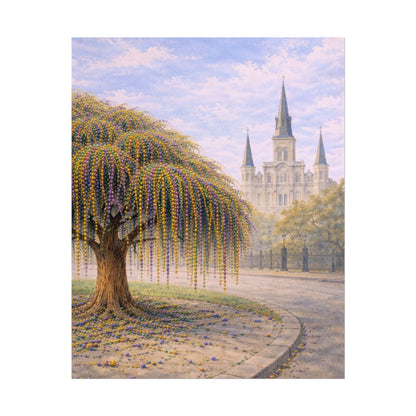 Mardi Gras Bead Tree Art Print