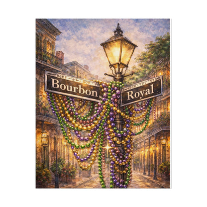 Bourbon Street Mardi Gras Artwork