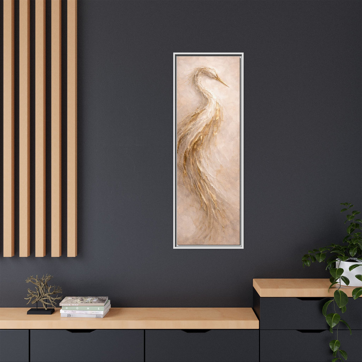 Southern Heirloom Heron Canvas Wall Art