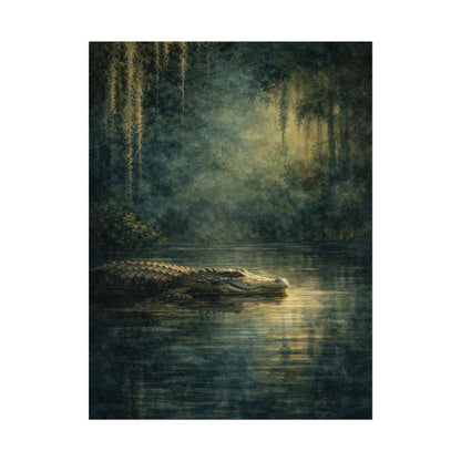 Louisiana Alligator Mystic Spanish Moss Poster