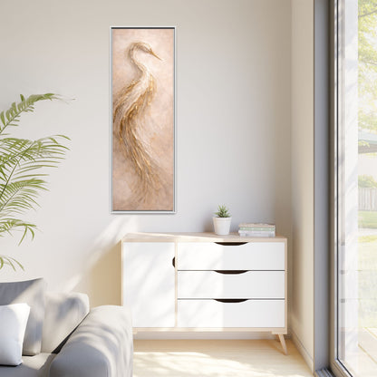 Southern Heirloom Heron Canvas Wall Art