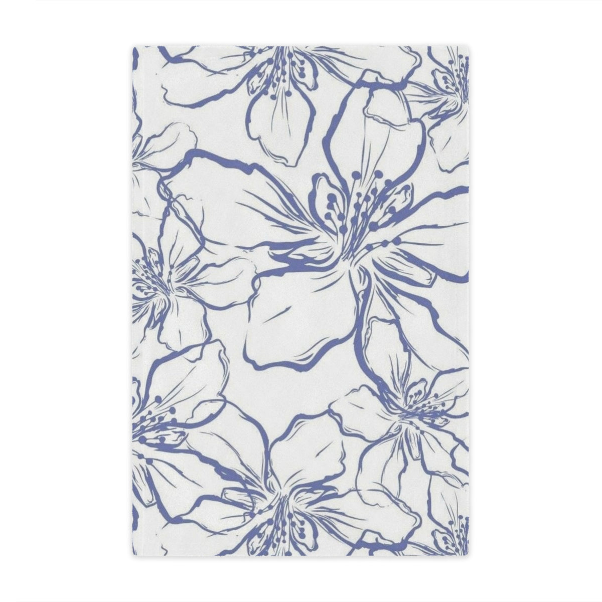 Floral Minky Blanket – Soft Cozy Throw for Home Decor, Baby Shower G