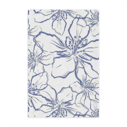 Floral Minky Blanket – Soft Cozy Throw for Home Decor, Baby Shower G