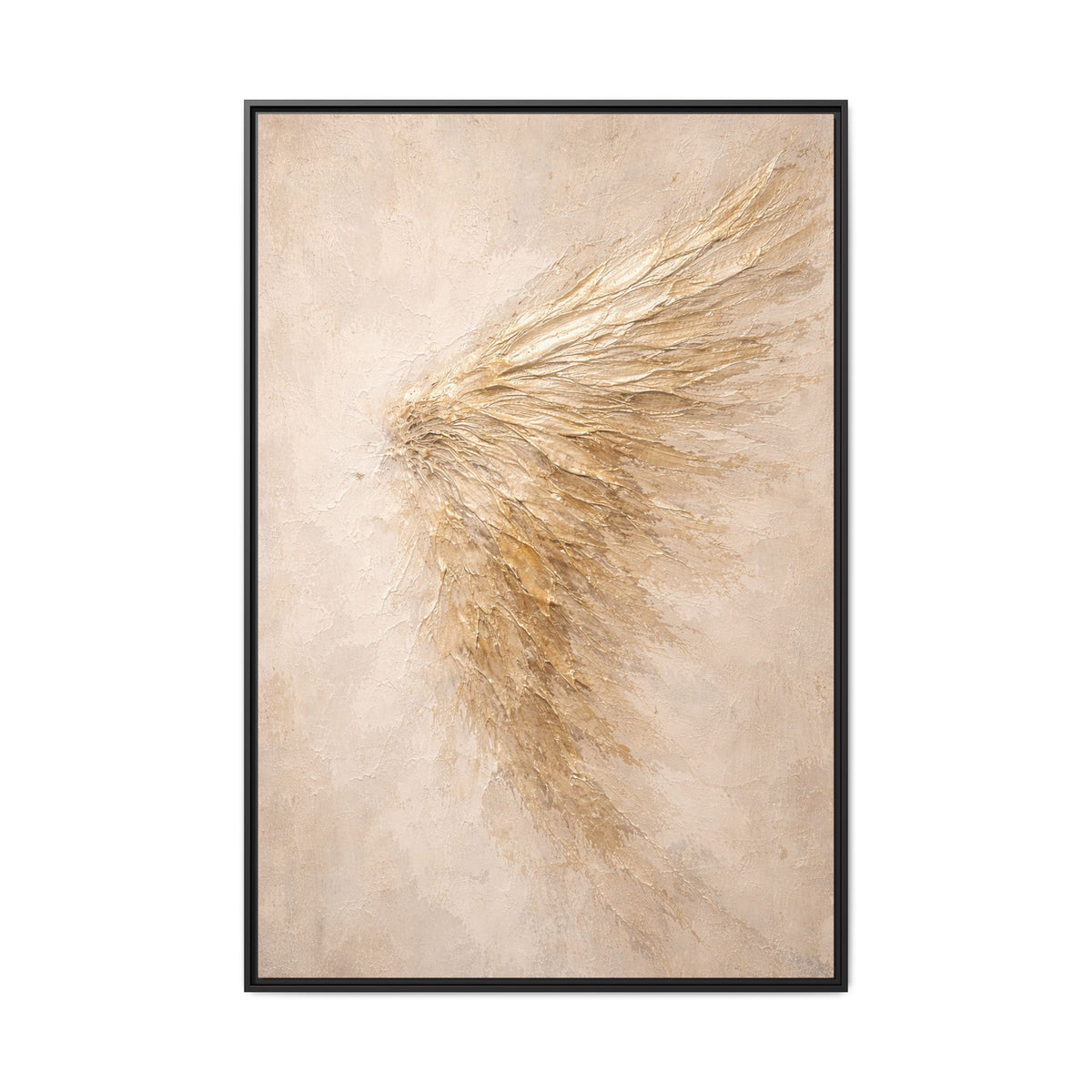 Abstract Angel Wing Framed Canvas Wall Art
