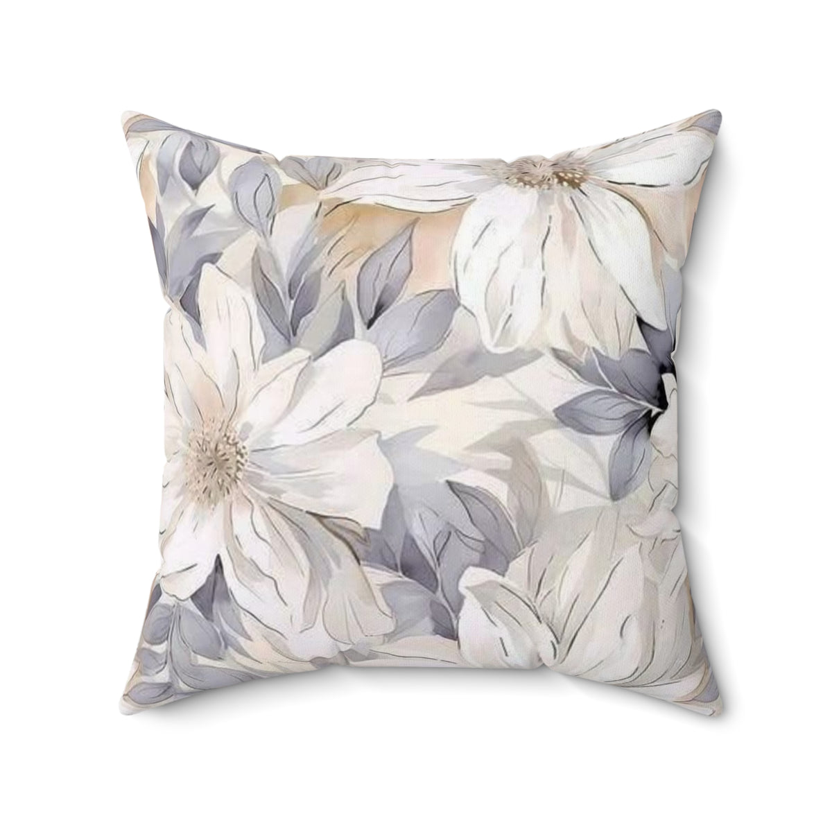 floral square pillow