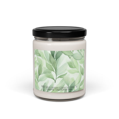 Soy Candle — Fresh Green Leaf Scented 9oz Jar