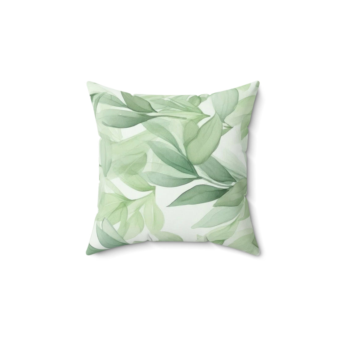 botanical leaf pillow
