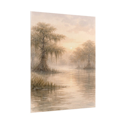 Misty Cypress Swamp Rolled Poster