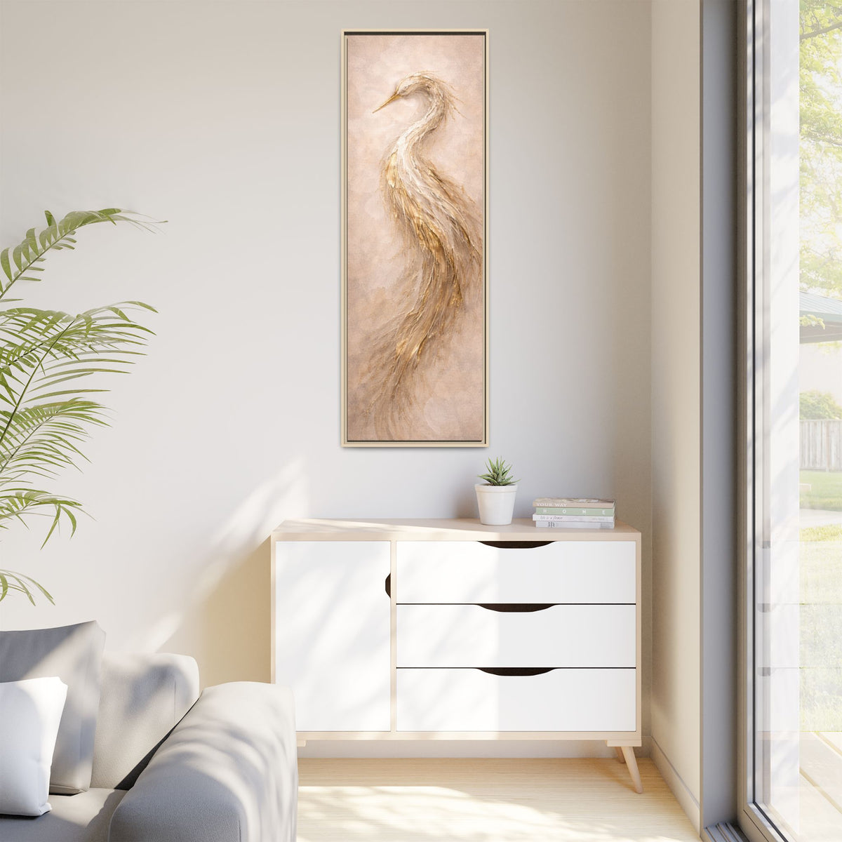Southern Heirloom Heron Diptych Wall Art