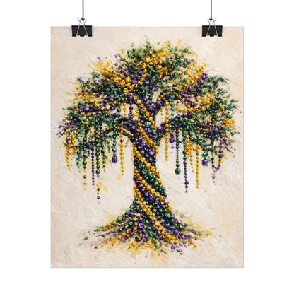 Mardi Gras Bead Tree Wall Art