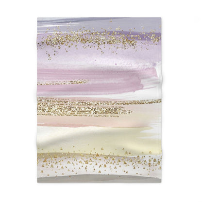 Meadow Ribbons Baby Fleece Blanket – Pastel Nursery Throw