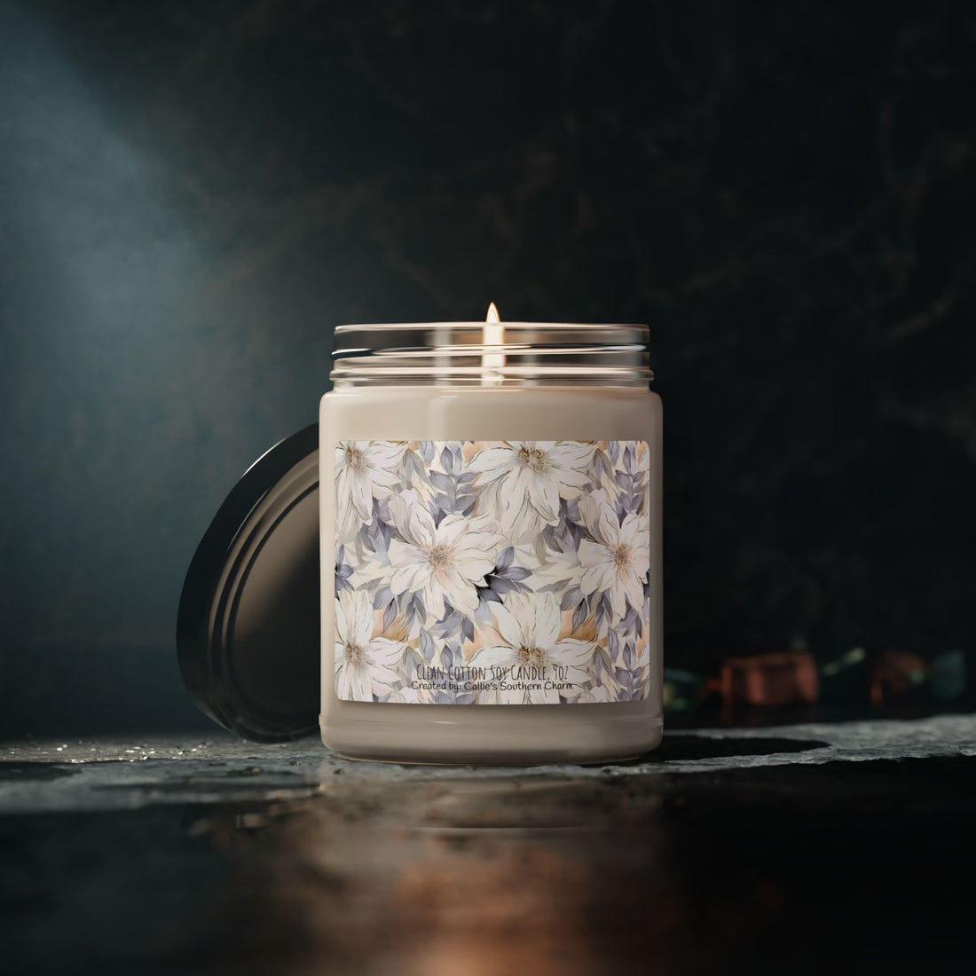 Floral Scented Soy Candle – Relaxing Home Decor, Eco-Friendly Aromathe
