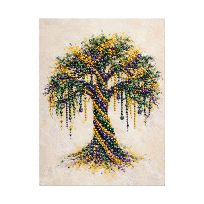 Mardi Gras Bead Tree Wall Art