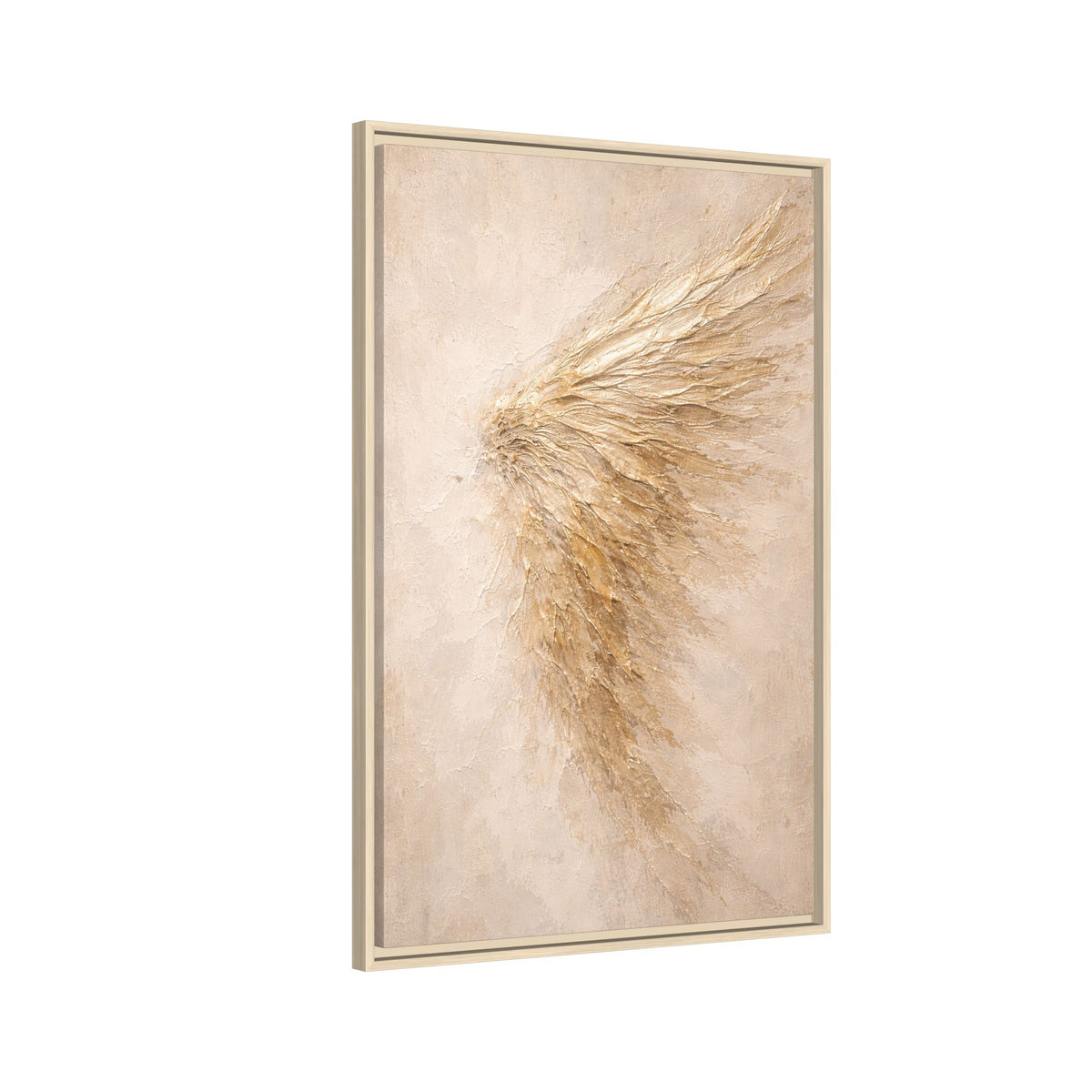 Abstract Angel Wing Framed Canvas Wall Art