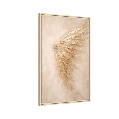 Abstract Angel Wing Framed Canvas Wall Art