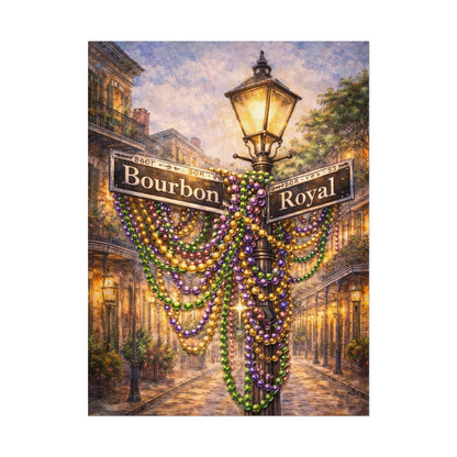 Bourbon Street Mardi Gras Artwork