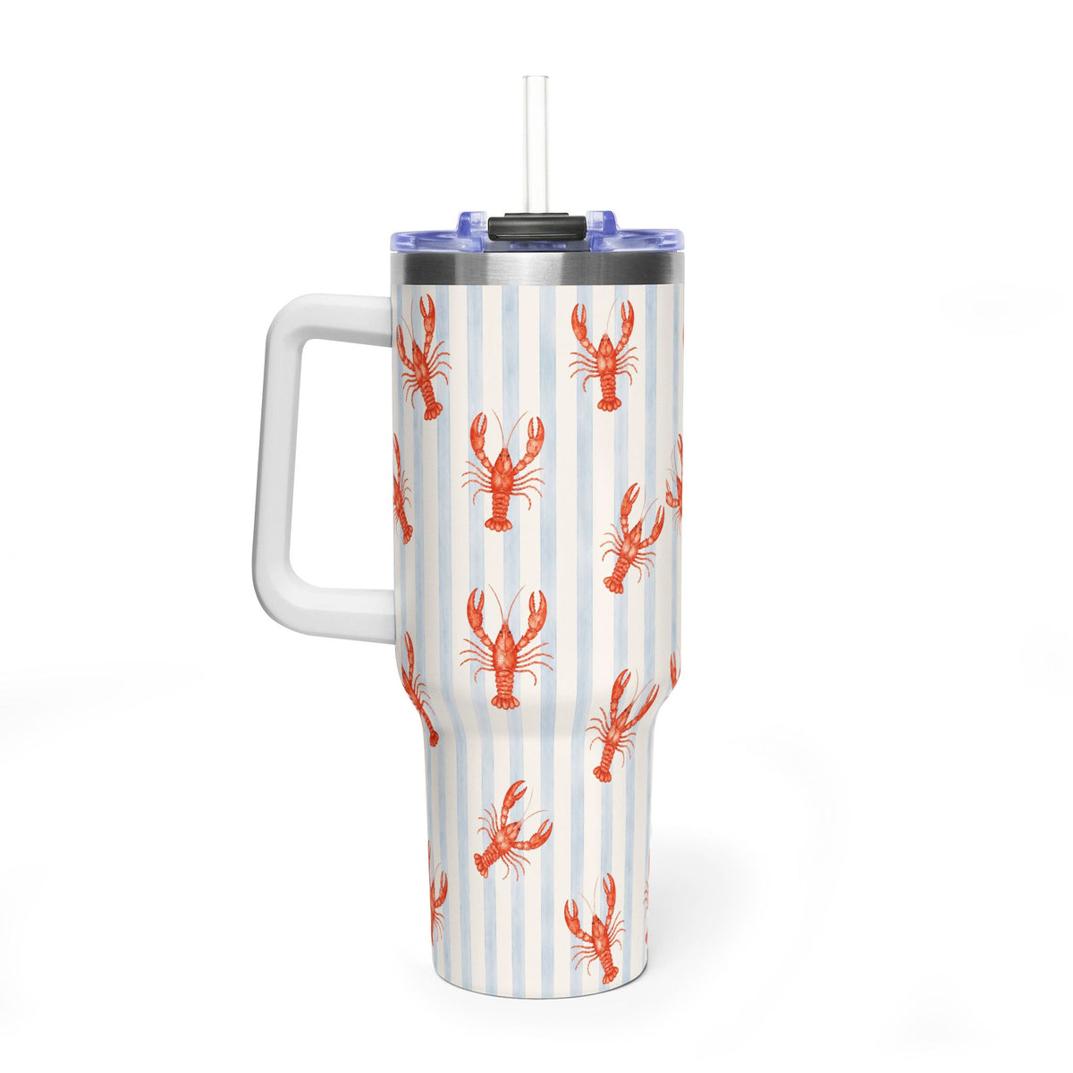 Red Crawfish Pattern Tumbler