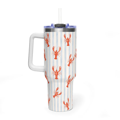 Red Crawfish Pattern Tumbler