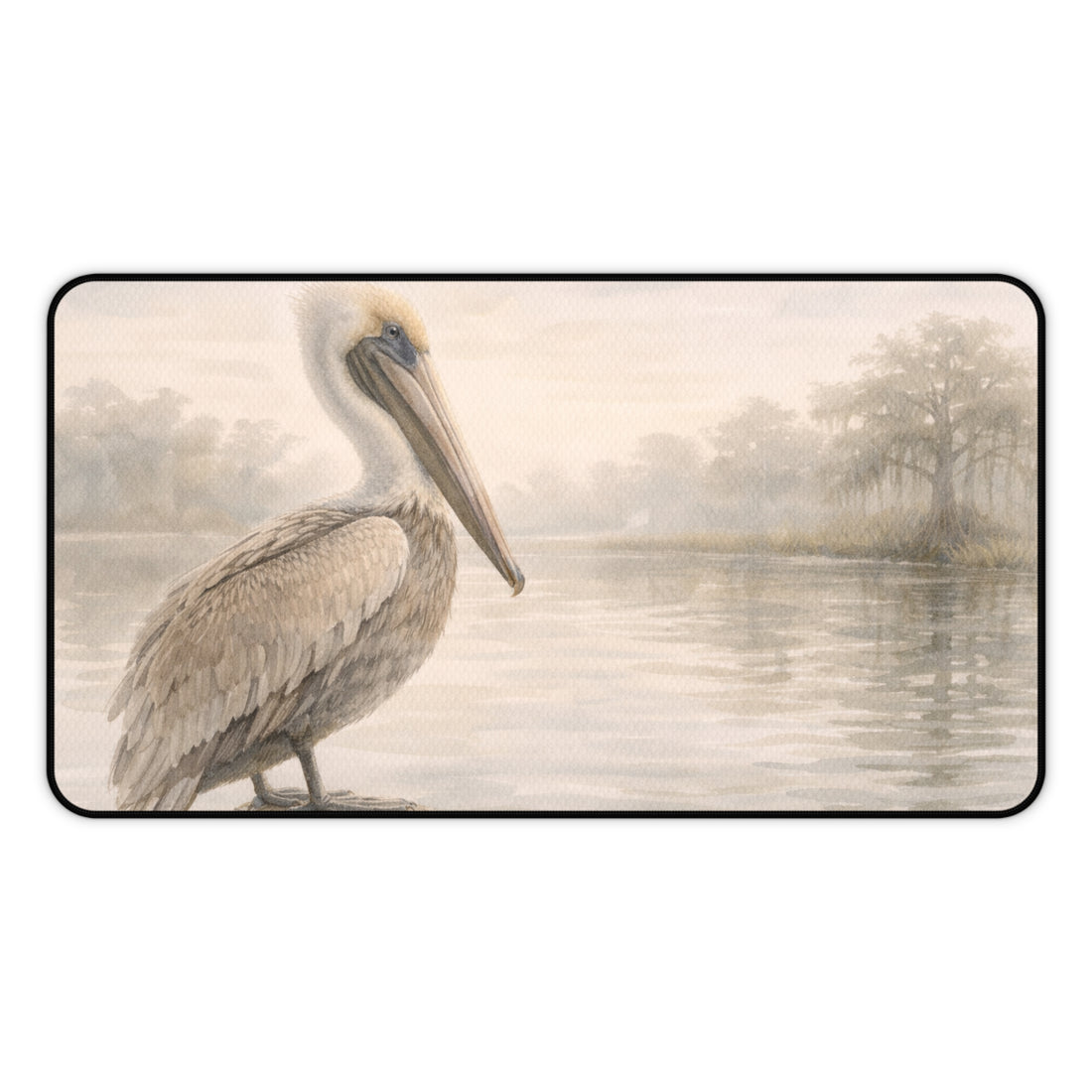 Pelican Morning Desk Mat – Calming Coastal Mouse Pad