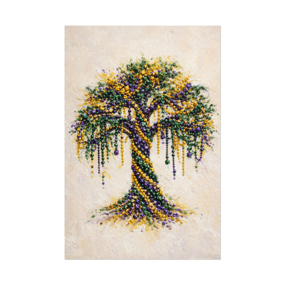 Mardi Gras Bead Tree Wall Art