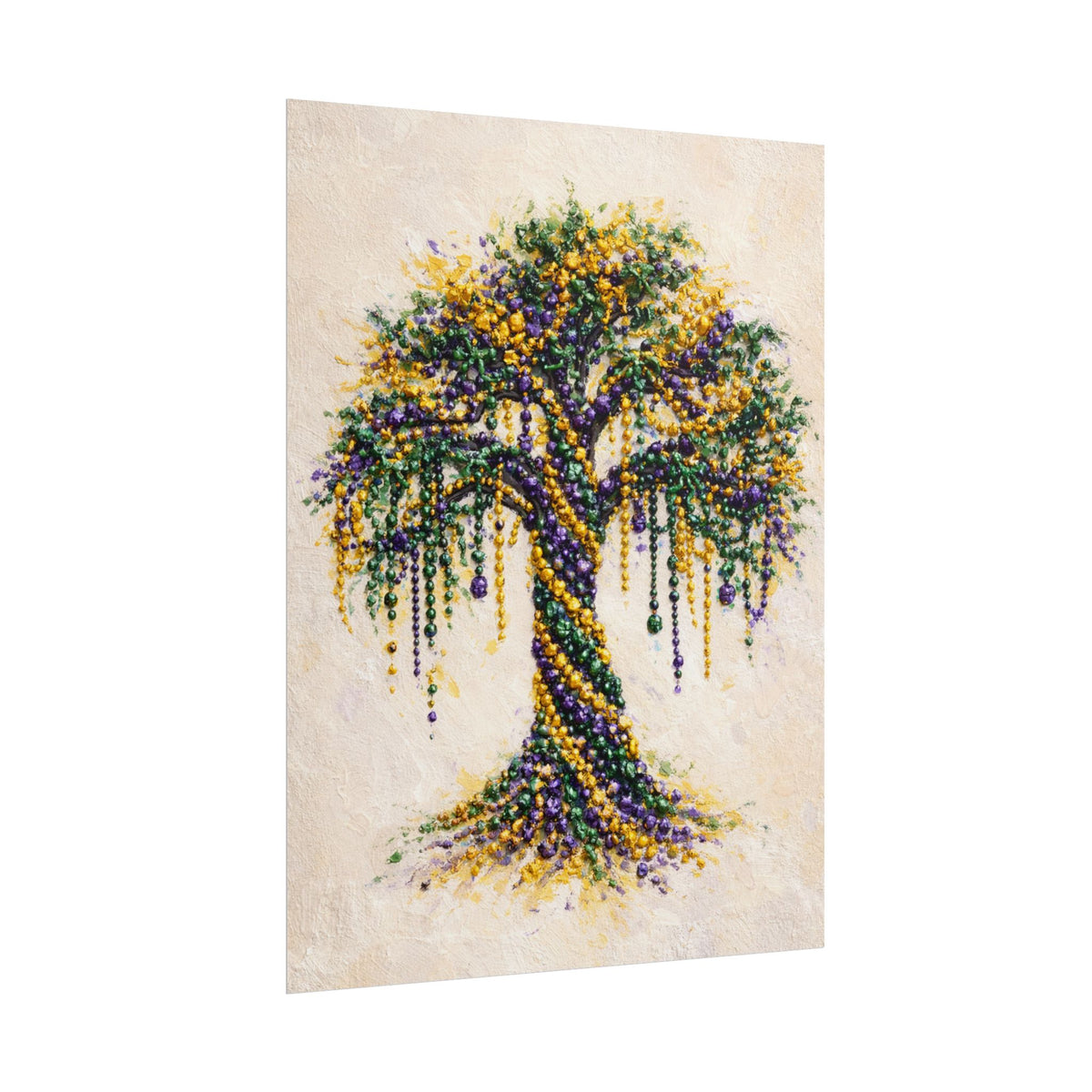 Mardi Gras Bead Tree Wall Art