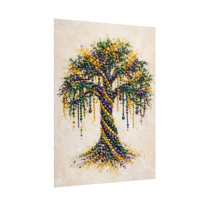 Mardi Gras Bead Tree Wall Art