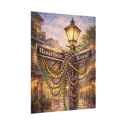 Bourbon Street Mardi Gras Artwork