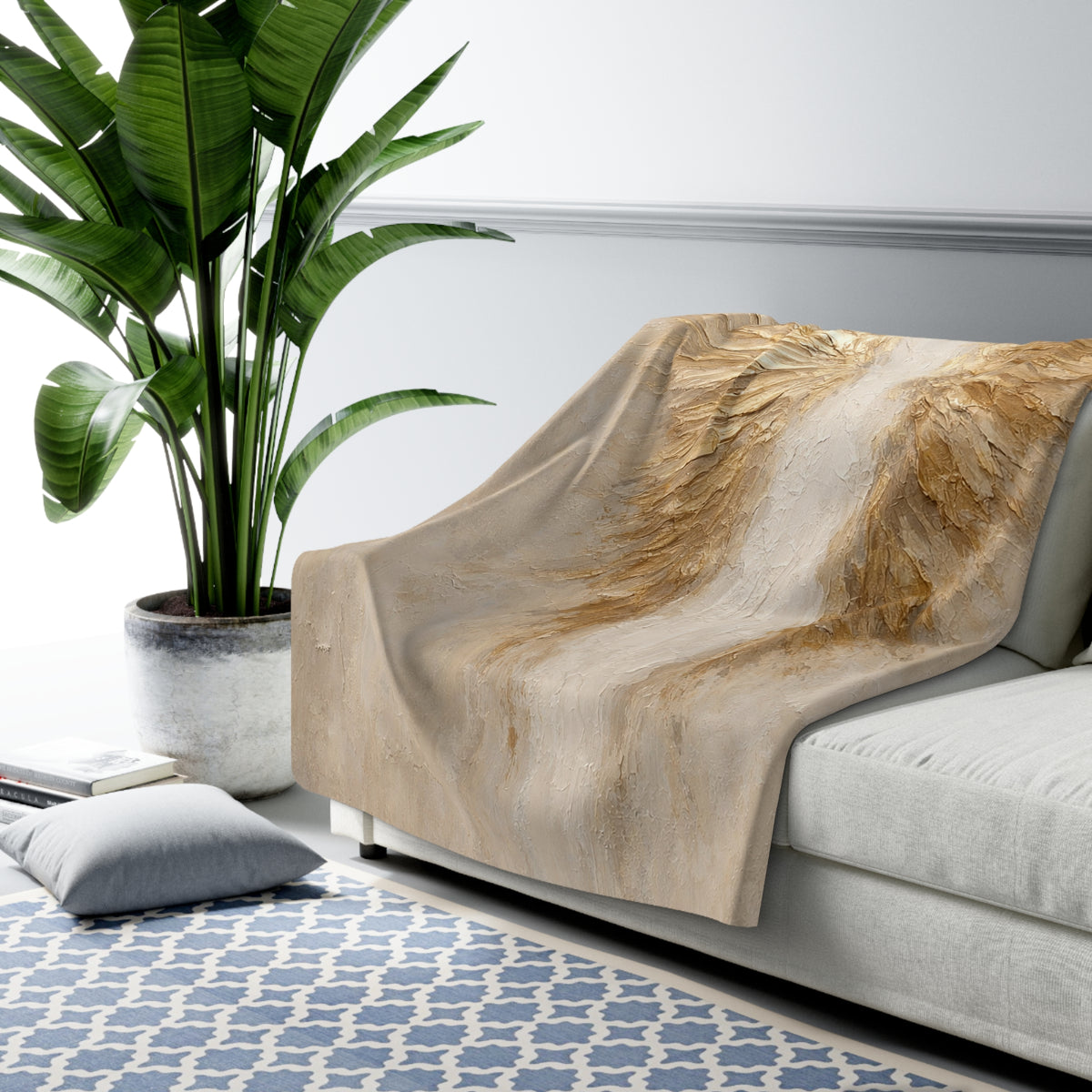 Angel Wings Sherpa Blanket – Soft Cozy Fleece Throw